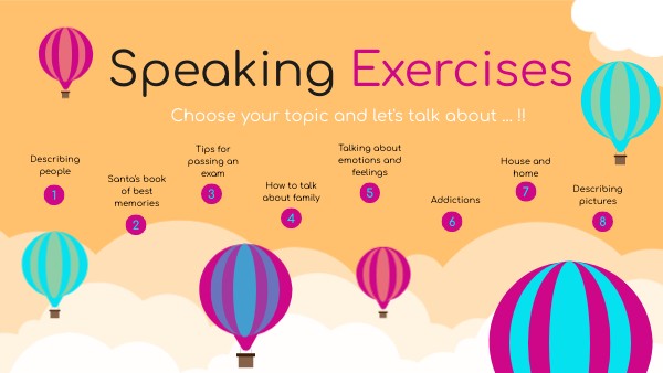 SPEAKING EXERCISES | Genially