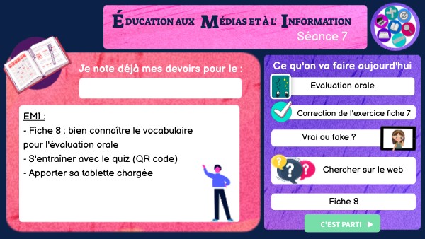 EMI séance 7 - chercher sur le web | Genially