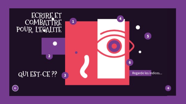 Ecrire et combattre pour l'égalité