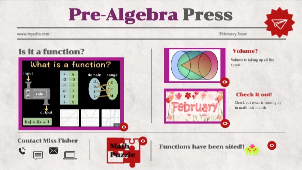 February Pre-Algebra Press