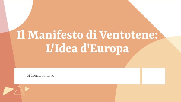 Manifesto di Ventotene | Genially