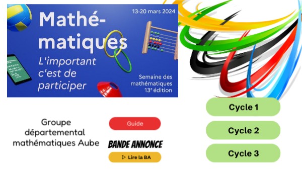 Semaine des maths 2024 Aube | Genially