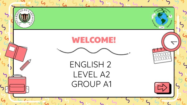 ENGLISH 2 WELCOME