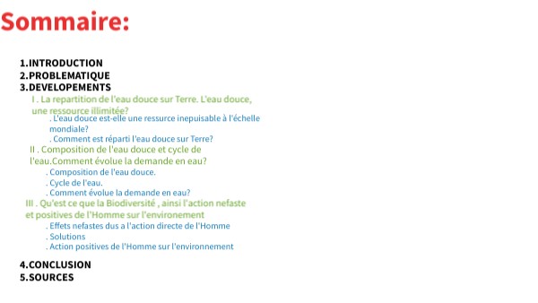 la rarete de l'eau et biodiversite