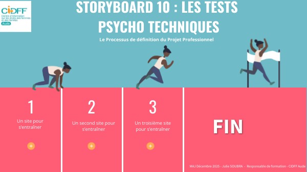 STORYBOARD 10 LES TESTS PSYCHOTECHNIQUES | Genially