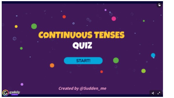3 Past Future Present Continuous tenses quiz | Genially
