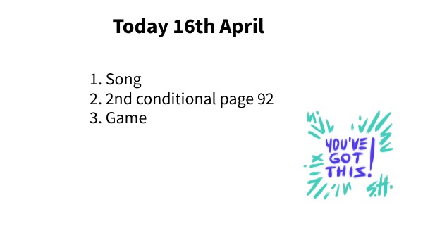 16th & 18th April -BE3