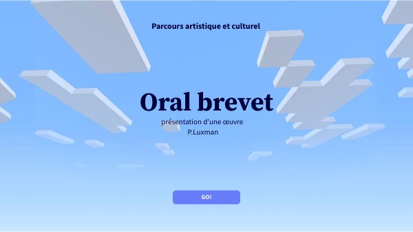 Présentation oral de brevet | Genially