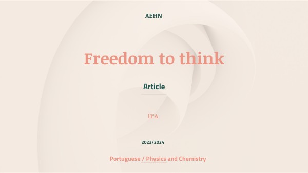 Freedom to think | Genially