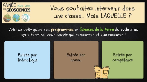 Les programmes scolaires en géologie | Genially