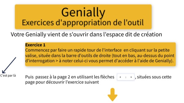 exercices formation | Genially