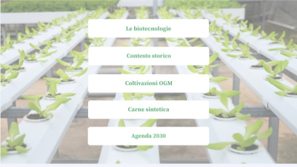 Le biotecnologie agrarie (5B)