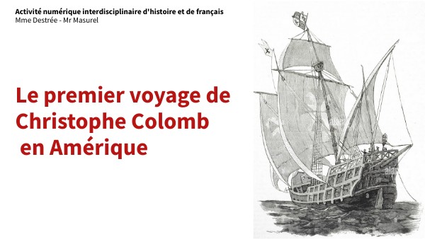 Le premier voyage de Christophe Colomb