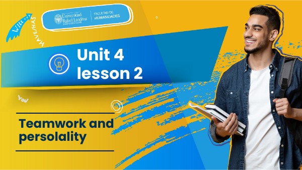 Session 11: presentation of the topic: Unit 4 lesson | Genially