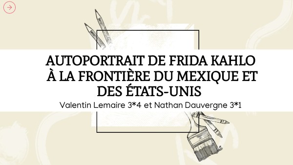 Autoportrait à la frontière entre le Mexique et les Etats-Unis | Genially