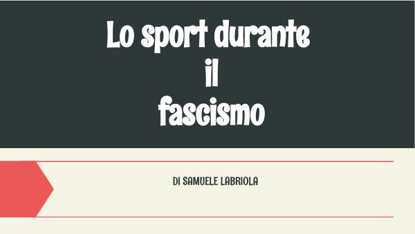 L'importanza Dello Sport Durante Il Fascismo Lo sport durante il fascismo
