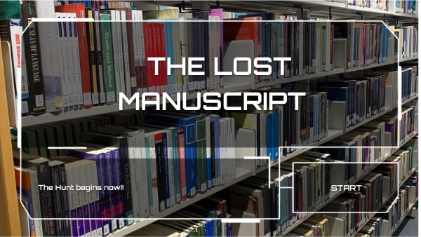 THE LOST MANUSCRIPT | Genially