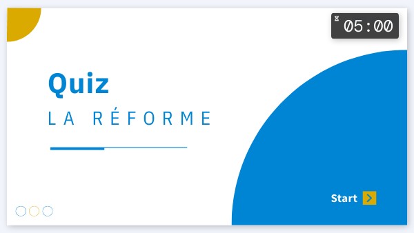 La réforme | Genially