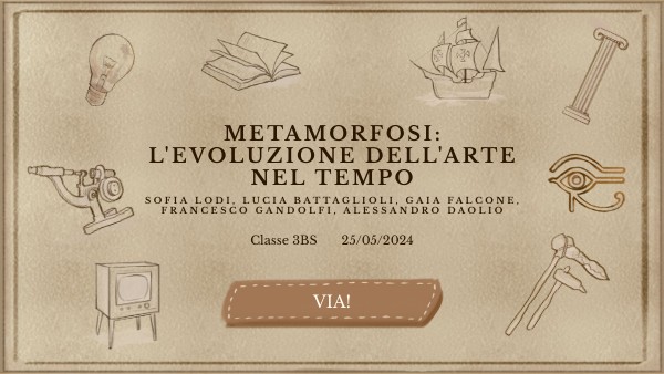 Mostra "Metamorfosi, l'evoluzione dell'Arte nel Tempo".