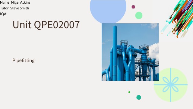Nigel Pipefitting Unit PEO