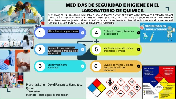 MEDIDAS DE SEGURIDAD E HIGIENE EN EL LABORATORIO DE QUÌMICA
