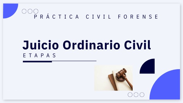 Juicio Ordinario Civil Genially Juicio Ordinario Civil Genially