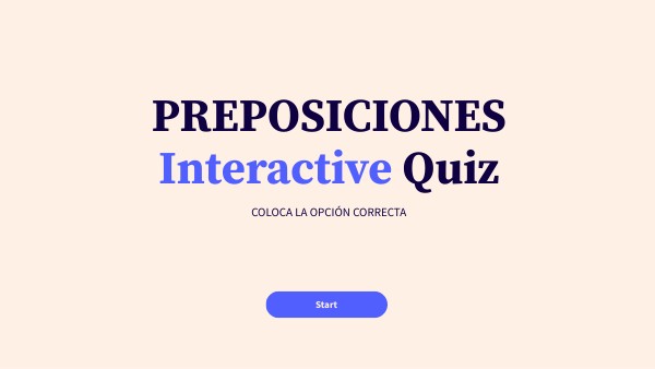 Basic Interactive Quiz