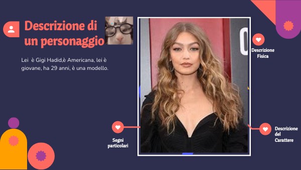 Template Descrizione personaggio