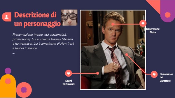 Template Descrizione personaggio