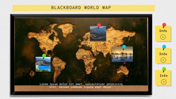 BLACKBOARD WORLD MAP | Genially