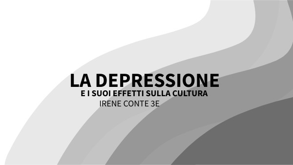 La Depressione Può Durare Tutta La Vita LA DEPRESSIONE e i suoi efetti sulla cultura