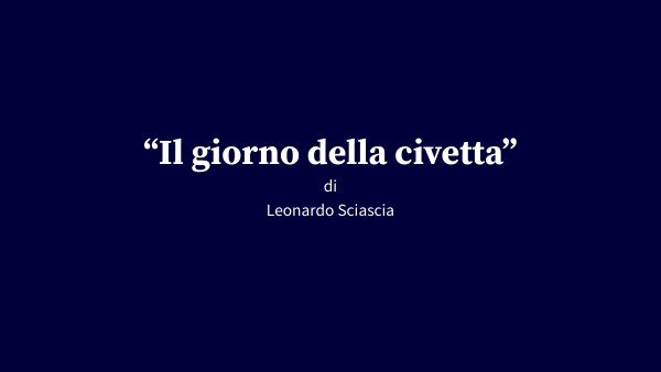 Il giorno della civetta