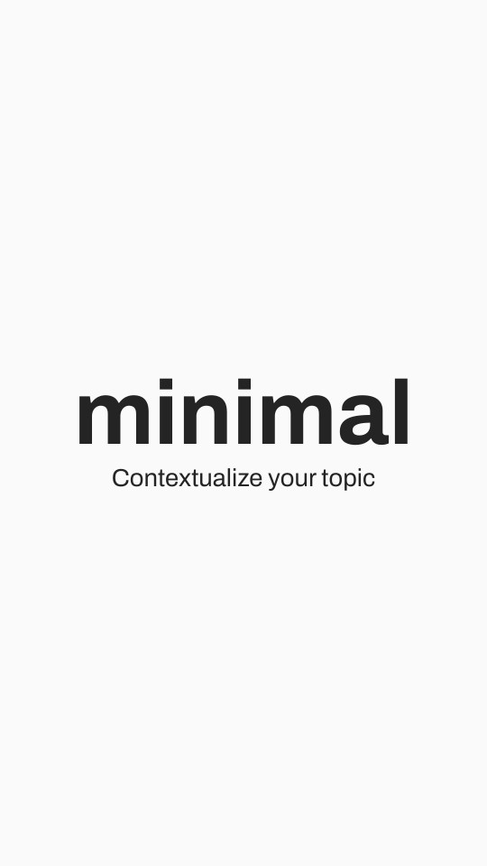Minimal Presentation Mobile