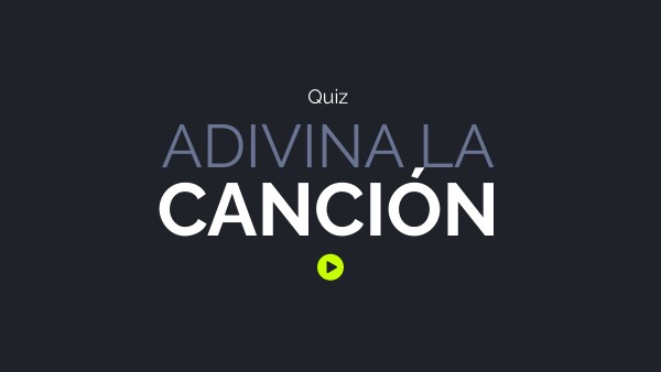 Blind Test-espagnol | Genially