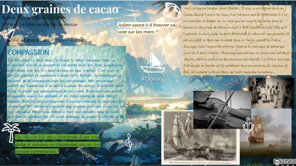 Deux graines de cacao