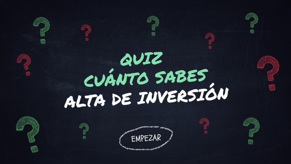3.1 Alta de inversión