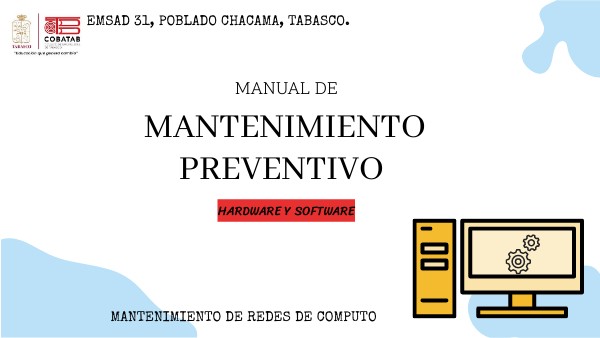 Manual de mantenimiento preventivo | Genially