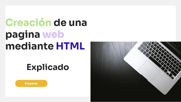 Creacion Web HTML | Genially