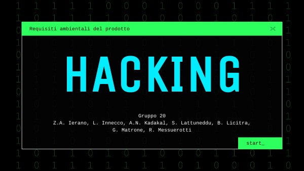 HACKING PRESENTAZIONE