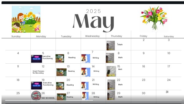 2024-2025 Recordings Calendar | Genially