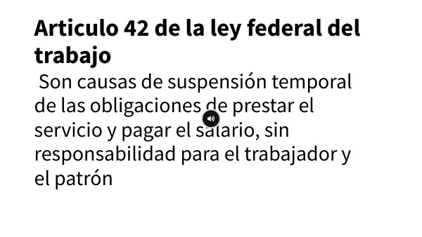 Articulo 42 de la ley federal | Genially