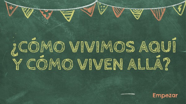 Presentación de español como vivimos aqui y como viven alla