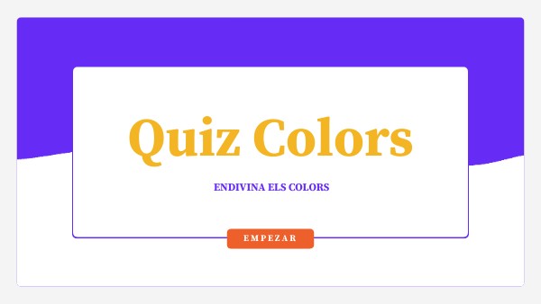 QUIZ COLORS