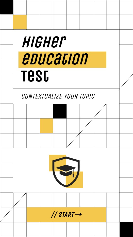 Higher Education Test Mobile | Genially