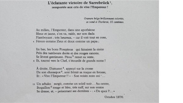 L'eclatante Victoire De Sarrebruck Arthur Rimbaud Theme victoire de sarrebruck rimbaud | Genially