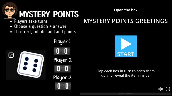 MYSTERY POINTS GREETINGS | Genially