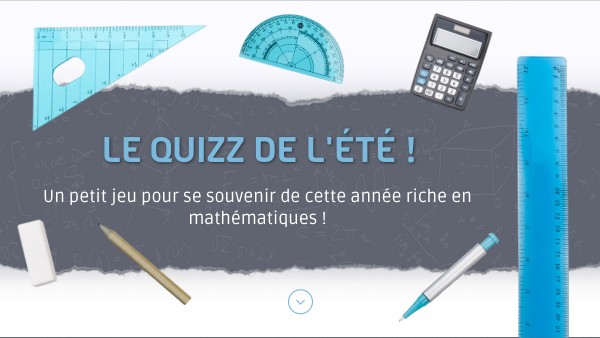 Le Quizz de l'été - Niveau 5ème (2023-2024) | Genially