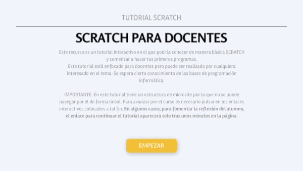 Tutorial scratch docentes | Genially