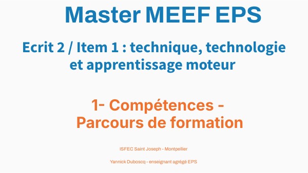 Compétence et parcours de formation | Genially