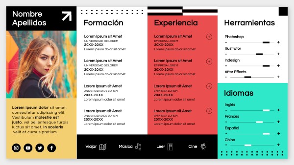 CV modelo | Genially